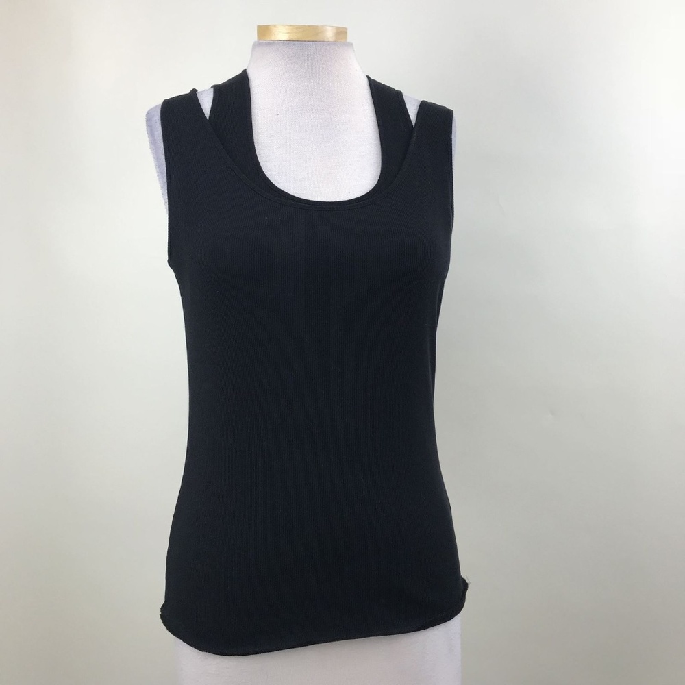 Jil Sander Womens Tank Top Black Cotton